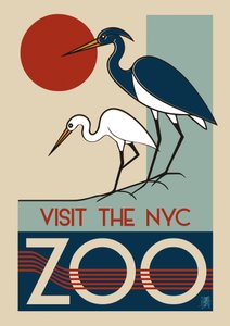 Art Deco Dierentuin van New York door Osvaldo Russo