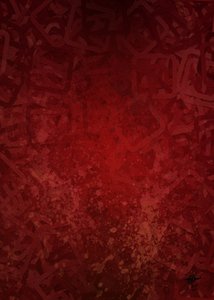 Dieprood abstract spetterwerk door Osvaldo Russo
