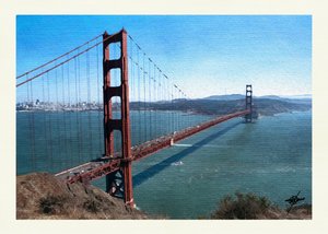 Uitzicht op de Golden Gate-baai door Osvaldo Russo