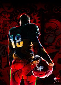 Gridiron-speler 18 door Osvaldo Russo