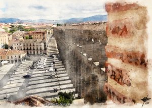 Segovia, de stad met het Romeinse aquaduct door Osvaldo Russo