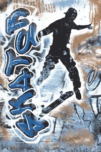 Skater-graffitisprong door Osvaldo Russo