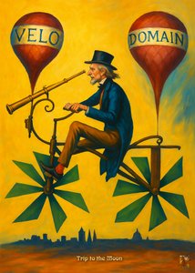 Steampunk-reis naar de maan door Osvaldo Russo