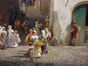 Duits: Feest in Genazzano
Galicisch: Een festival in Genazzano
Frans: Une fête à Genazzano
Tsjechisch: Slavnost v Genazzanu
Deens: een feest in Genazzano door Oswald Achenbach