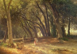 In de tuin van de Villa Borghese