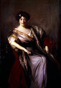 Mevrouw Holden door Oswald Hornby Joseph Birley