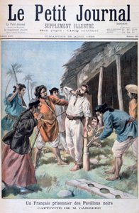 Een Franse gevangene, Tonkin, Vietnam, 1895