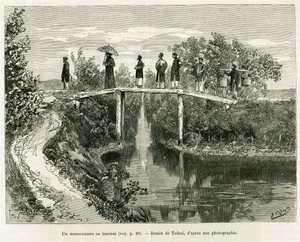 Een missionaris op zijn beurt. Gravure door Tofani, ter illustratie van het verhaal 