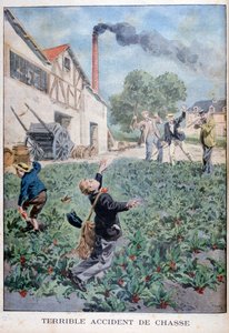 Jachtongeval, 1900 door Oswaldo Tofani
