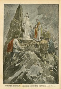 Illustratie van Oswaldo Tofani (1849-1915) in Le Pelerin door Oswaldo Tofani