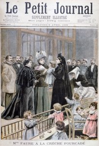 Madame Faure bij de Fourcade Crèche, Frankrijk