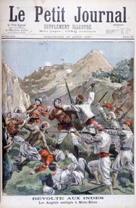 Opstand aan de Noordwestelijke Grens, de Britten belegerd in Malakand, India, 1897 door Oswaldo Tofani