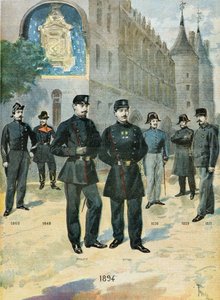 De verschillende kostuums van de Franse politie door Oswaldo Tofani