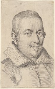 Portret van een Middelbare Man door Ottavio Leoni
