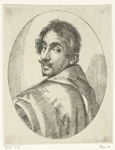 Zelfportret van Ottavio Leoni door Ottavio Mario Leoni