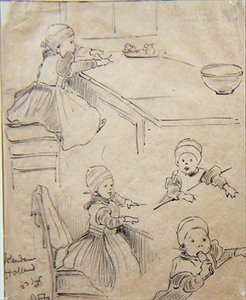 Kinderstudies door Ottilia Eva Adelborg