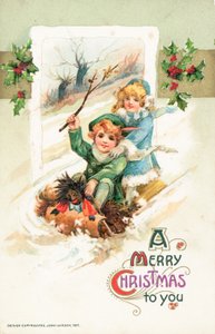 Amerikaanse kerstkaart door Ottmar the Elder Elliger