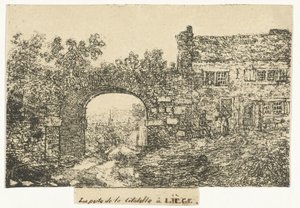 Citadellepoort te Luik door Otto Baron Howen