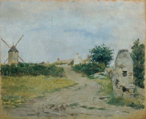 Landschap met windmolen
