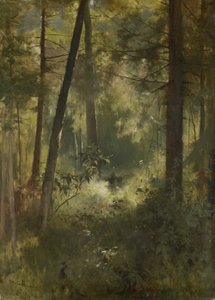 Binnen in het bos door Otto Gebler