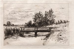Brug, Schleissheim, 1879 door Otto H. Bacher