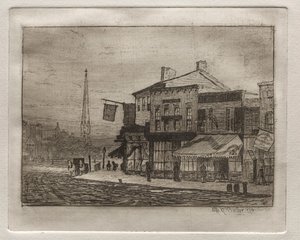 Eagle Street en Woodland Avenue, 1878 door Otto H. Bacher