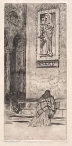 Etsen van Venetië: St. Marks, 19e eeuw door Otto H. Bacher