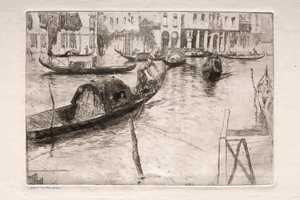 Etsen van Venetië: Traghetto San Felice, 19e eeuw