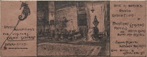 Uitnodiging tentoonstelling door Otto H. Bacher