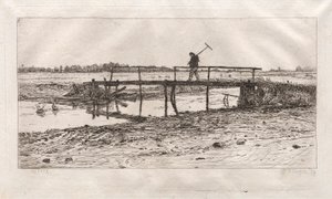Voetbrug, Worth, 1879 door Otto H. Bacher