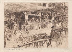 Oude Markt, Florence door Otto H. Bacher
