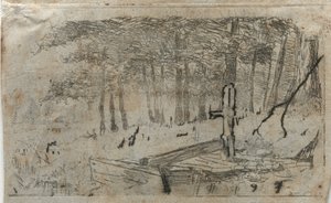Kleine studie van bomen door Otto H. Bacher