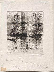 Drie schepen, Venetië, 1880