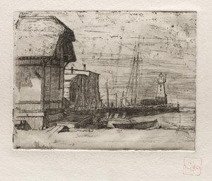 Westpier 1878 door Otto H. Bacher