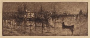 Een Natte Avond in Venetië, ca. 1880
