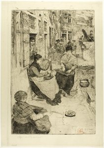 Kralenrijgers door Otto Henry Bacher