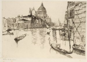 Grote Kanaal, Venetië door Otto Henry Bacher