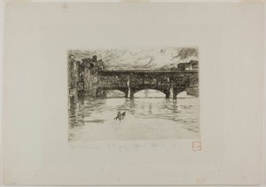 Ponte Vecchio, vernietigde plaat
