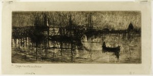 Regenachtige Nacht door Otto Henry Bacher