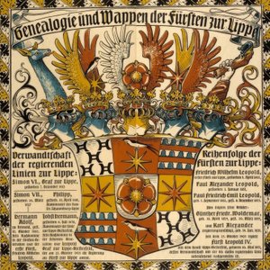 Genealogie en wapenschilden van de vorsten van Lippe door Otto Hupp