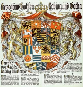 Hertogdom Saksen Coburg en Gotha Hertogen van Saksen-Coburg en Gotha door Otto Hupp