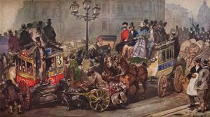 Scène bij Ludgate Circus, 1850 door Otto Limited