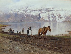 Ploegen met paarden