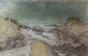 Zee- en landschapschetsen door Otto Ludvig Sinding