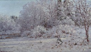 Sneeuw in München door Otto Ludvig Sinding