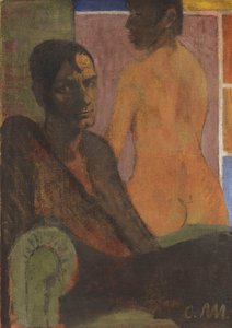 Zelfportret met rugactie, ca. 1929 door Otto Mueller