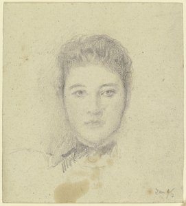 Portret van mejuffrouw Martin door Otto Scholderer