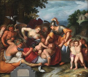 Gemeine Jeuchts Beeldt. Allegorie van de verleidingen van de jeugd door Otto van Veen