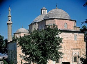 Uitzicht op de Groene Moskee door Ottoman School