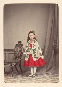 Follett Familiealbum van Kinderen Gekostumeerd voor een Verkleedbal, ca. 1880 door Owen Angel